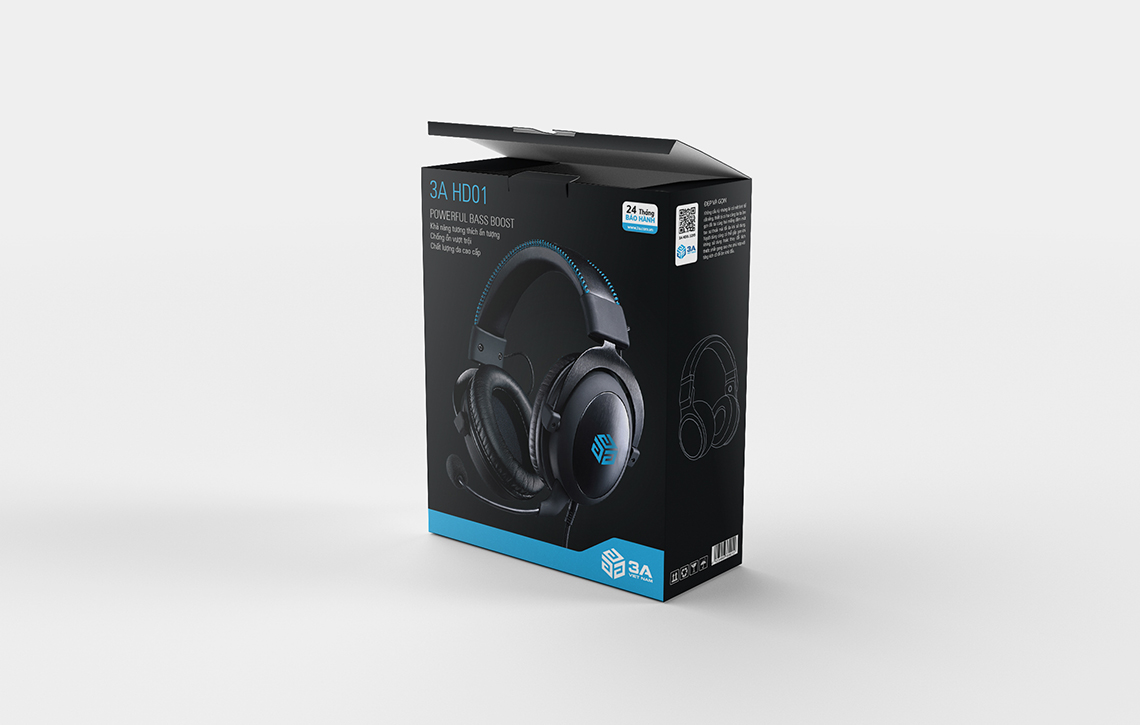 3A - Thiết kế logo nhận diện thương hiệu và thiết kế bao bì thương hiệu 3A